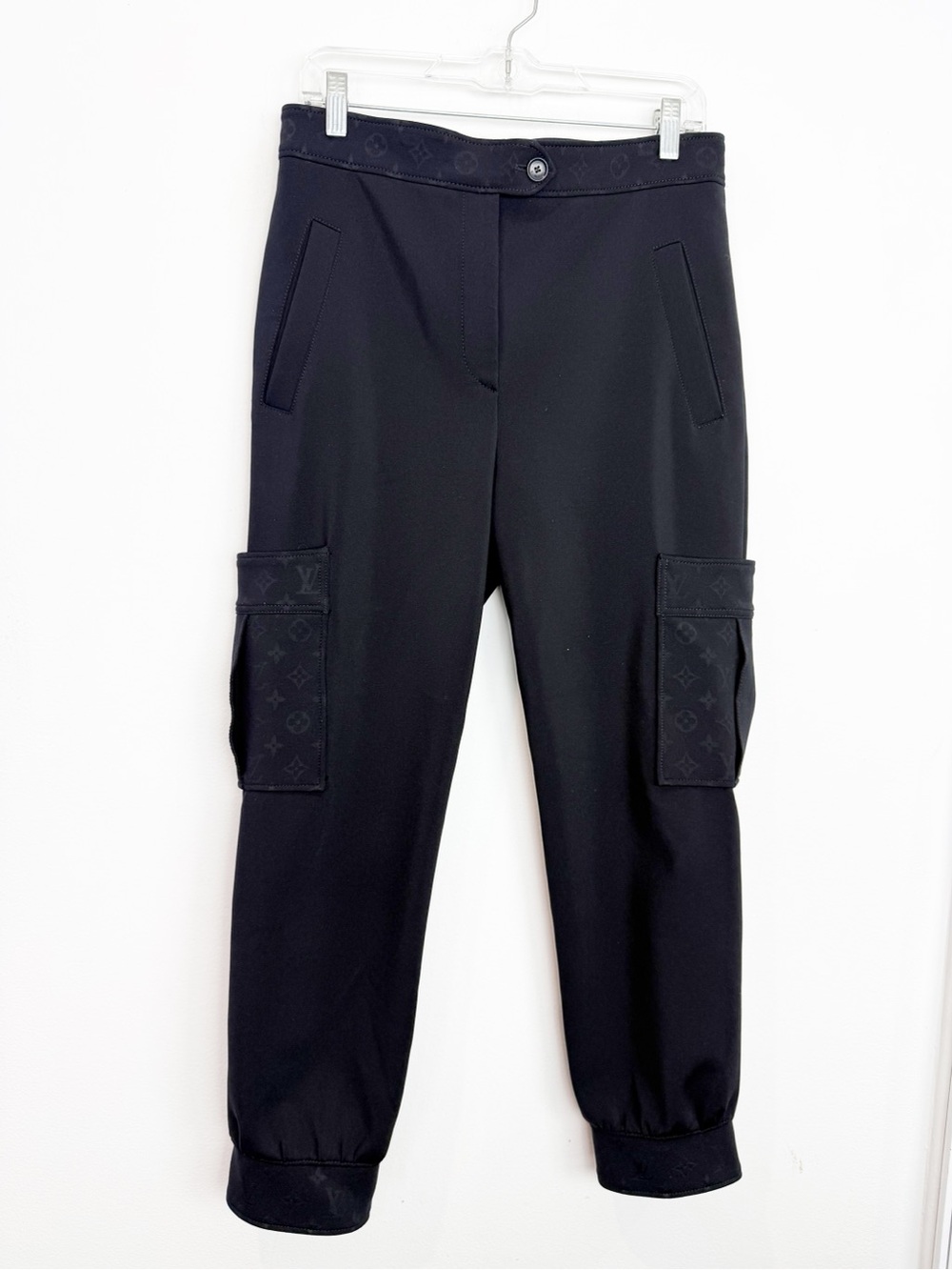 Louis Vuitton Monogram Detail Cargo Pants Black Women FR 40 1A9EQ8 $2050 US 8